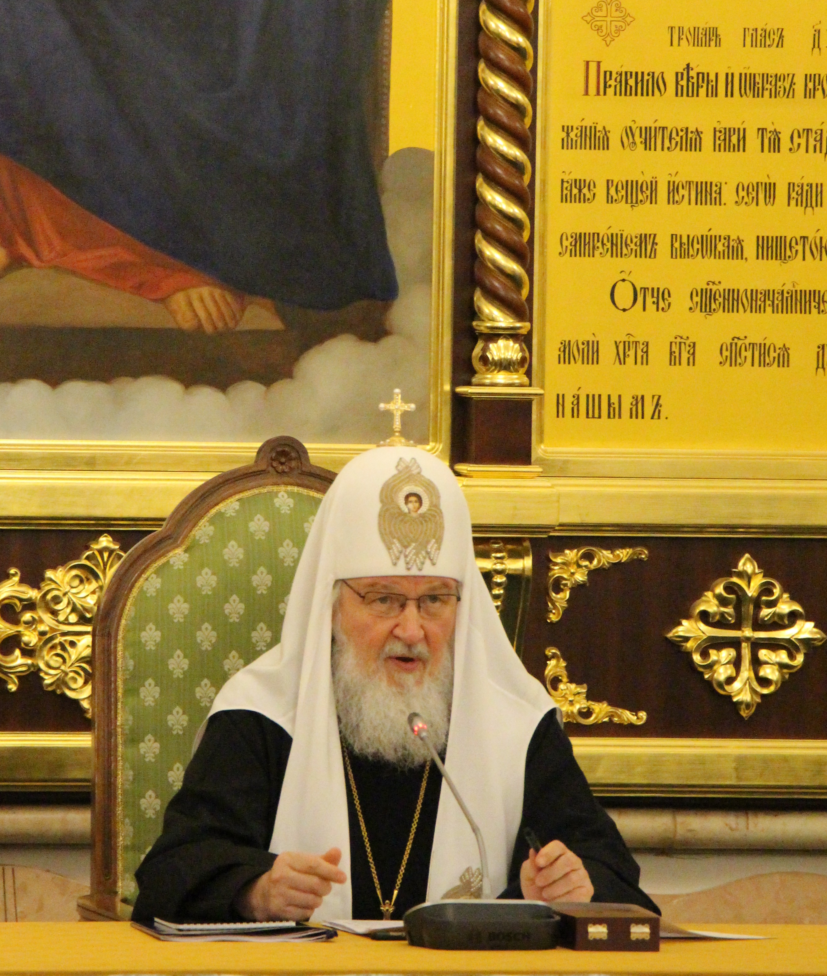 Святейший Патриарх Кирилл возглавил заседание Президиума Общества русской словесности